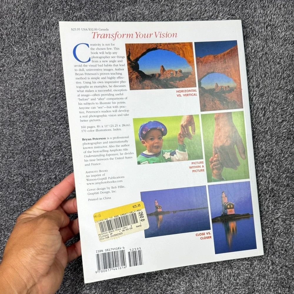 Learning to See Creatively Bryan Peterson Photography Design Composition Book